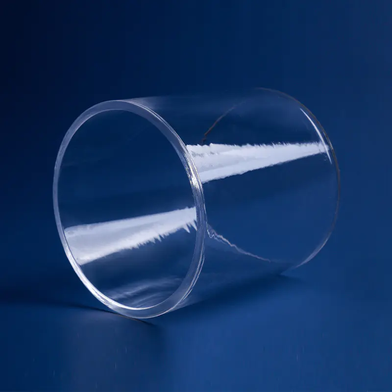 Tube en verre de quartz de four isolé de grand diamètre Tube en verre de quartz de four isolé de grand diamètre